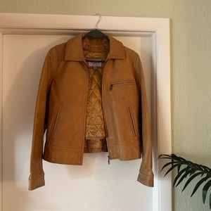 Wilsons Maxima Brown Leather Vintage Jacket